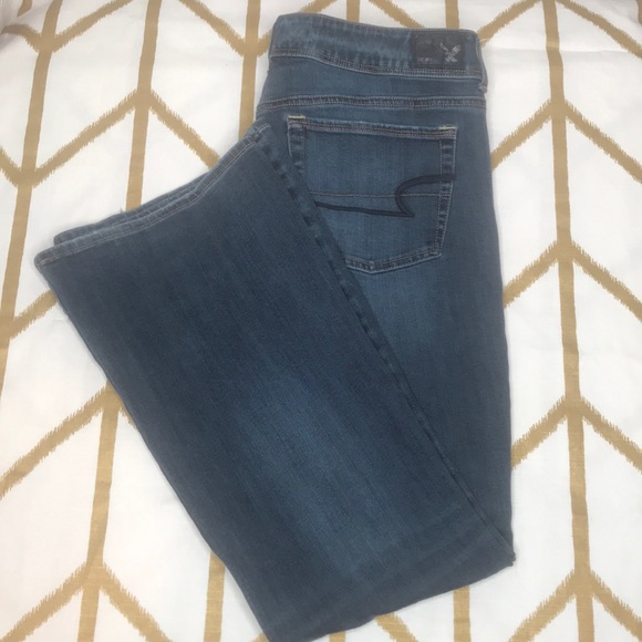 American Eagle Outfitters Denim - LIKE NEW AEO Super Stretch Kick Boot Jeans 14 Reg